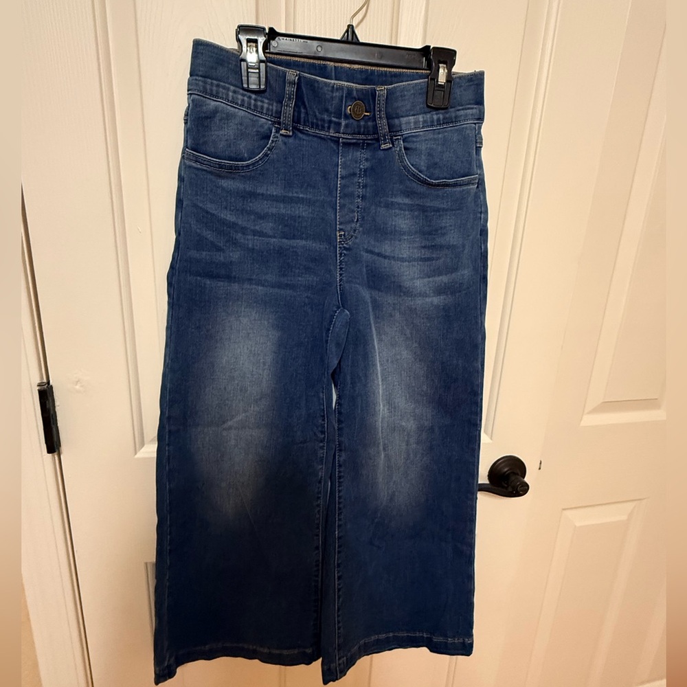 Betabrand High Rise Wide Leg Crop Jean